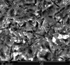 Figure 2. Surface of zirconia restoration following alumina air-particle abrasion.